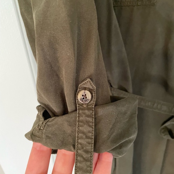 Eddie Bauer Cargo Shirt Dress w/ Tie Waist (8) - Picture 9 of 11